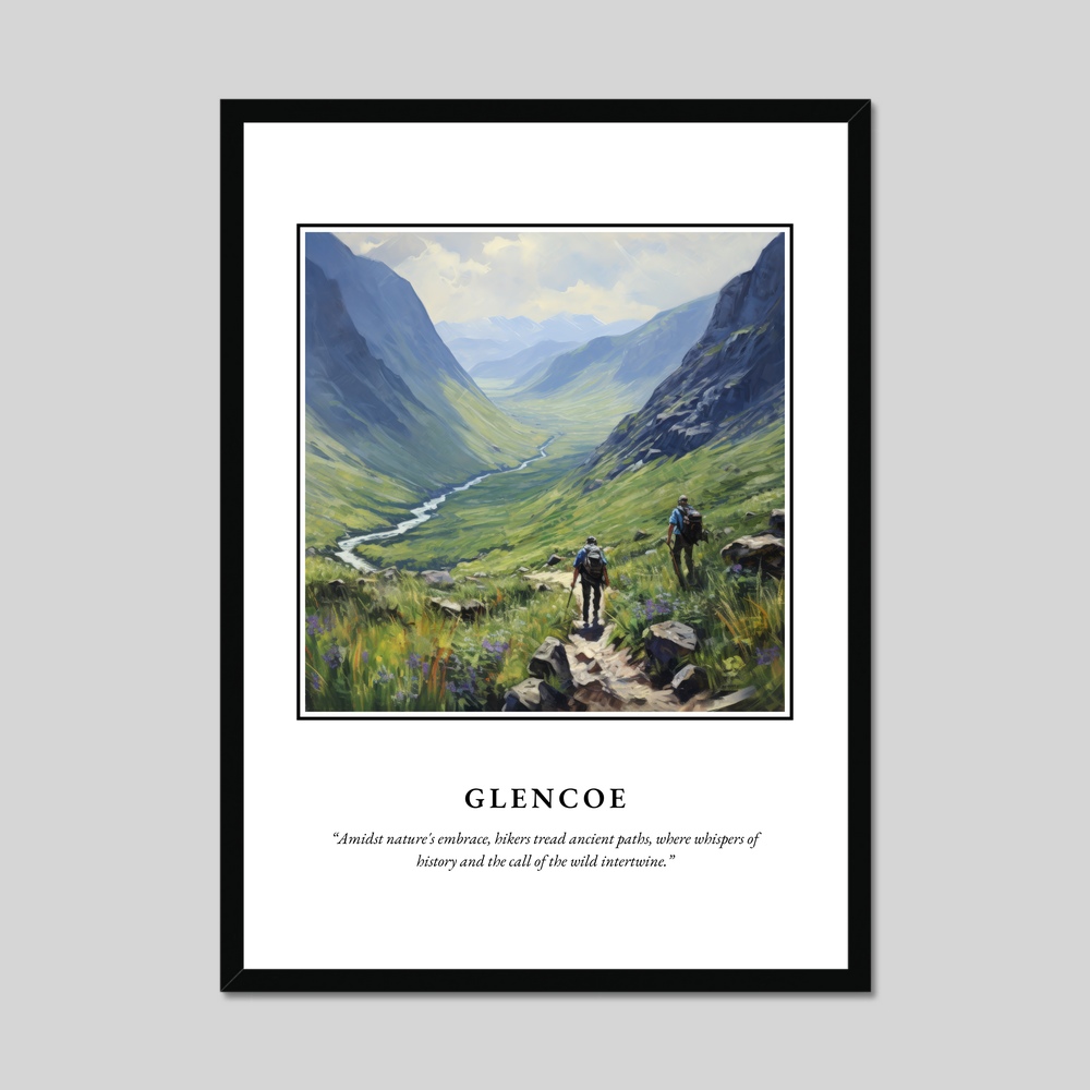 Poster in a black frame