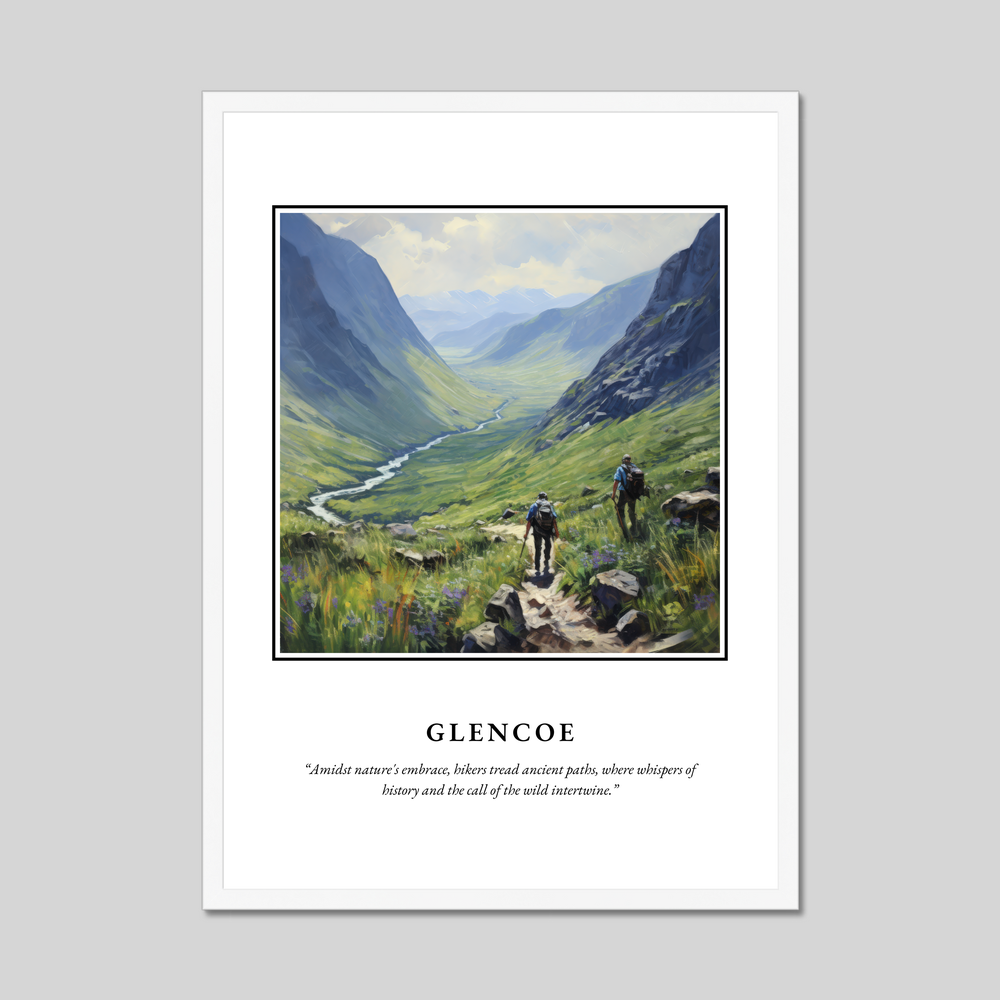 Poster in a white frame