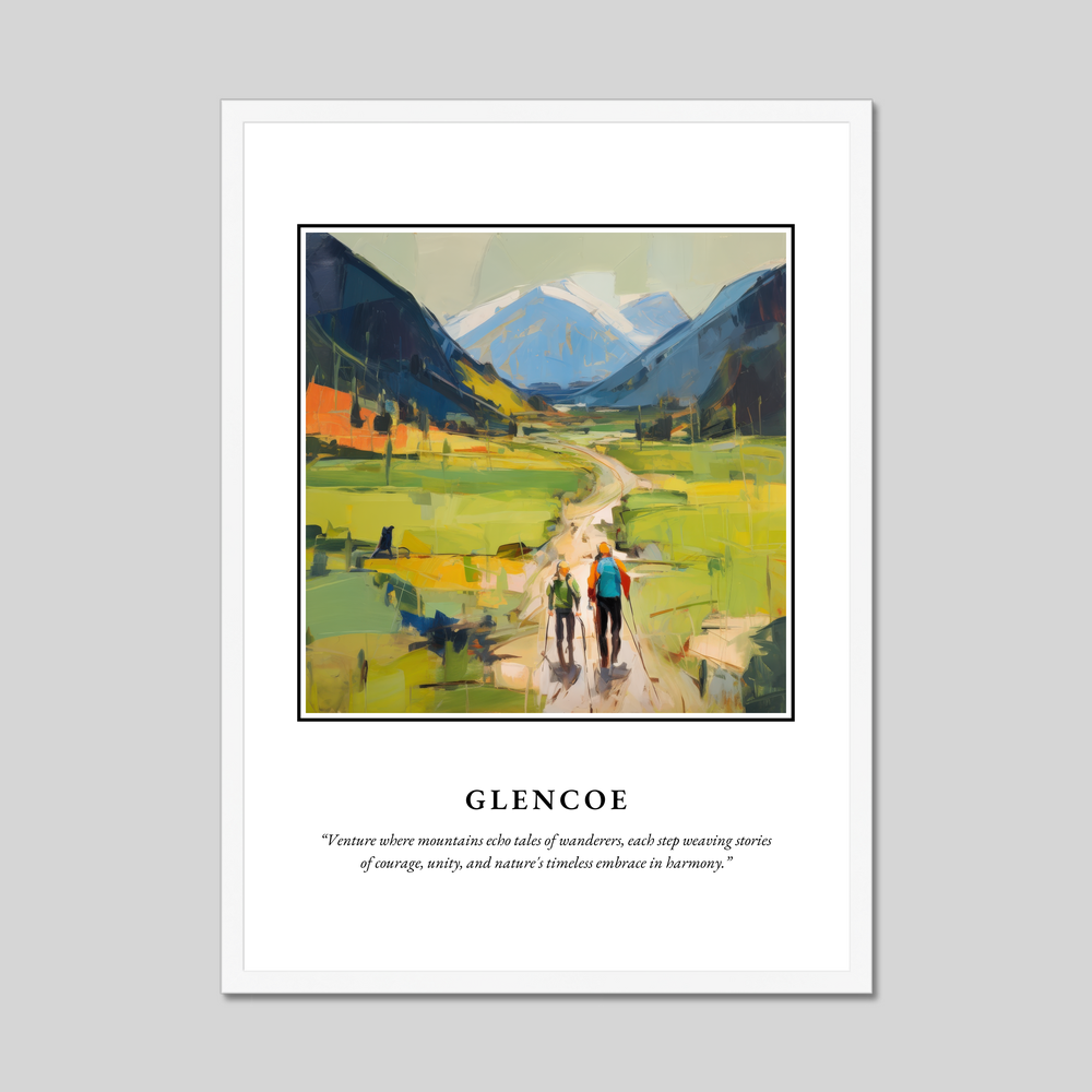 Poster in a white frame