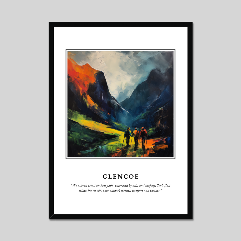 Poster in a black frame