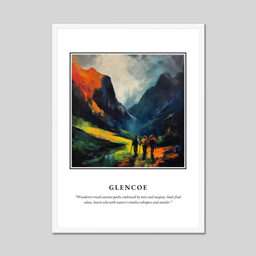 Poster in a white frame