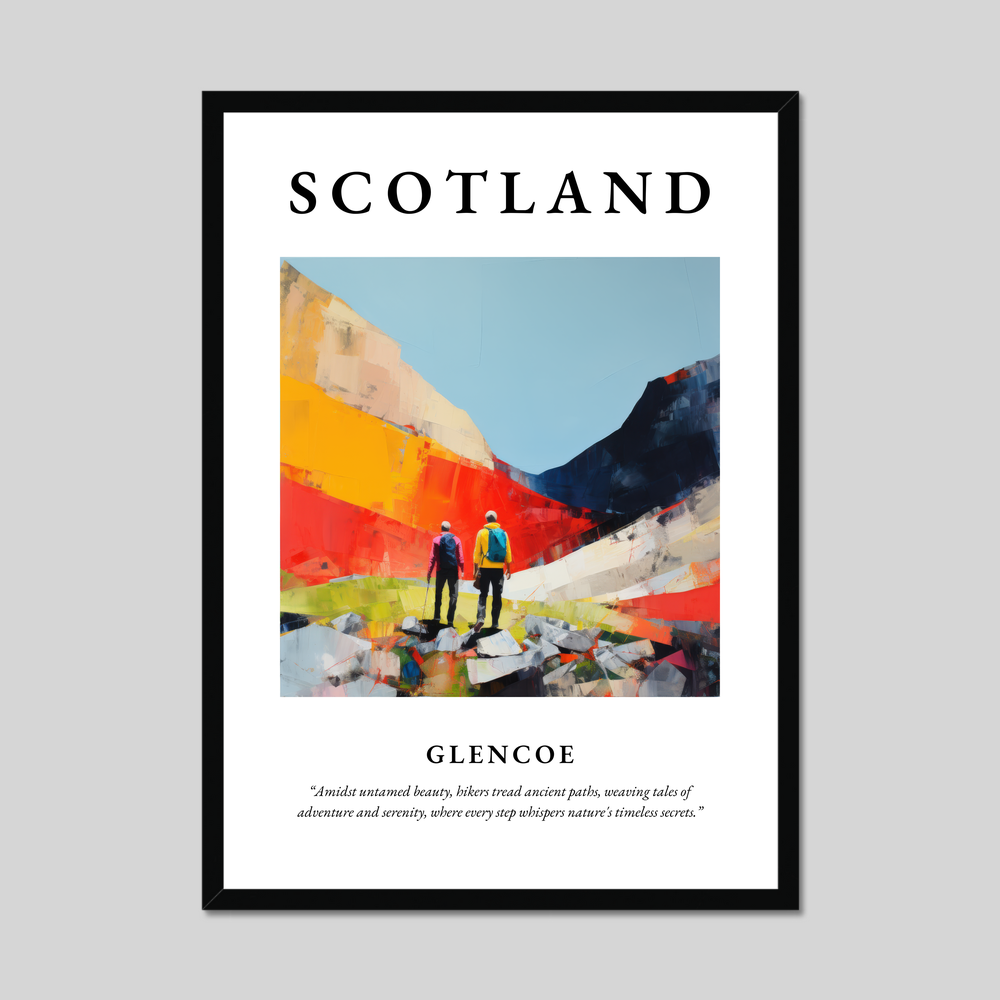 Poster of Glencoe, Scotland.