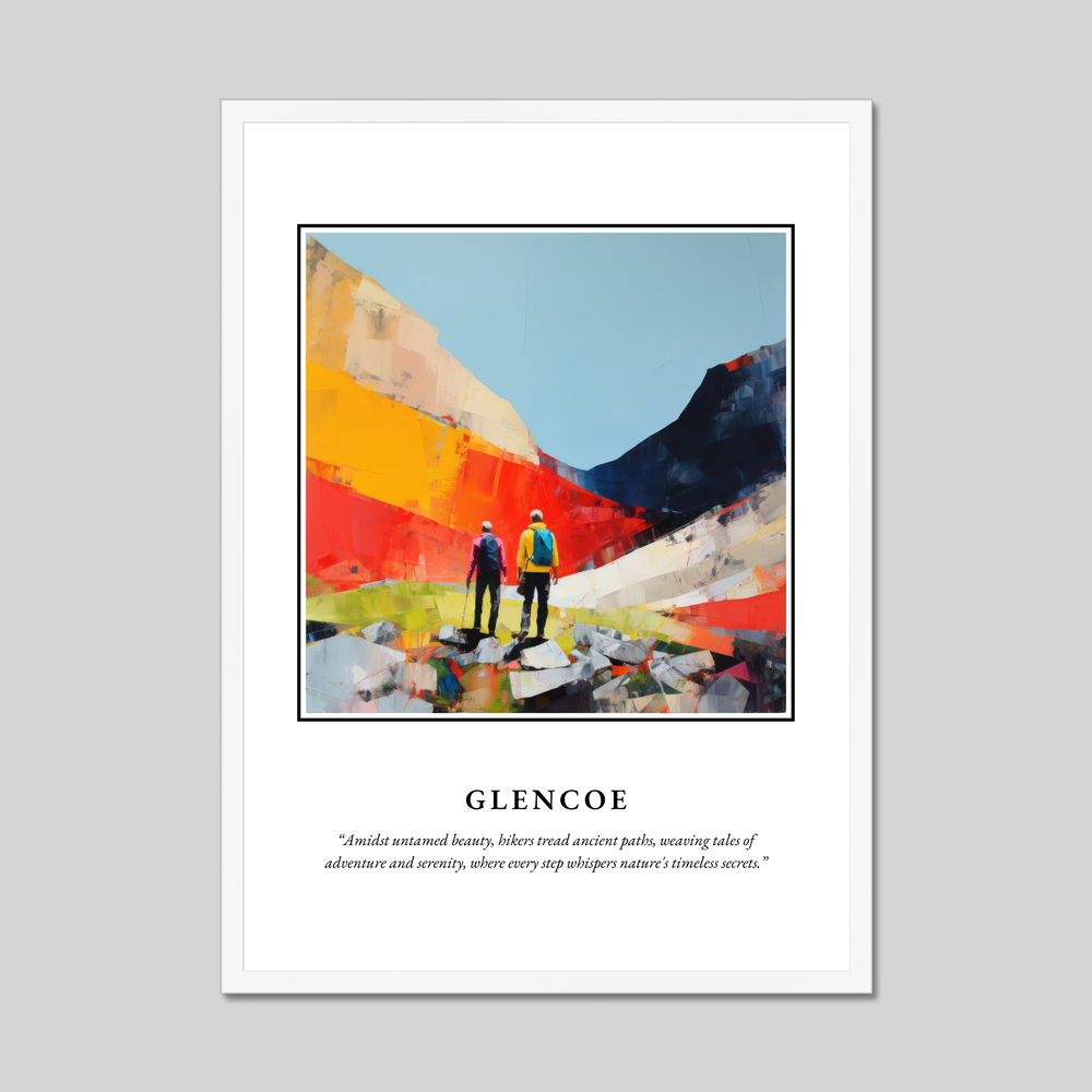 Poster in a white frame