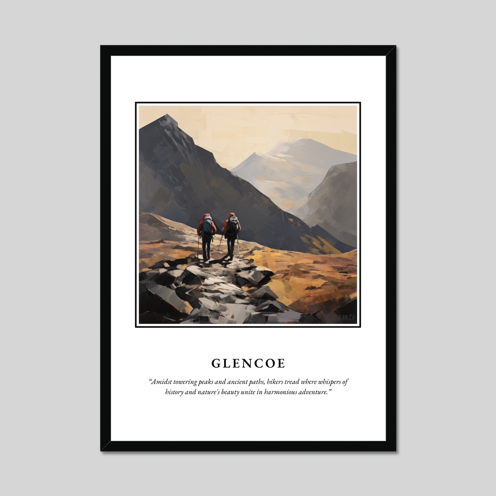 Poster in a black frame