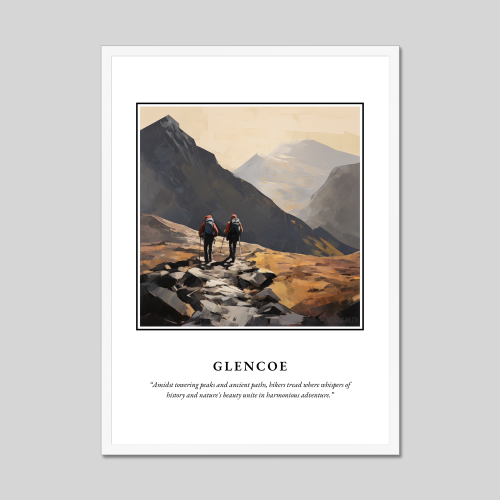 Poster in a white frame