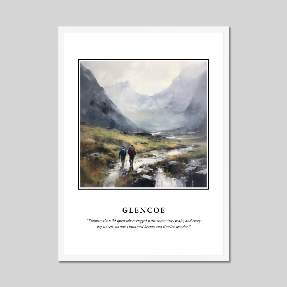 Poster in a white frame