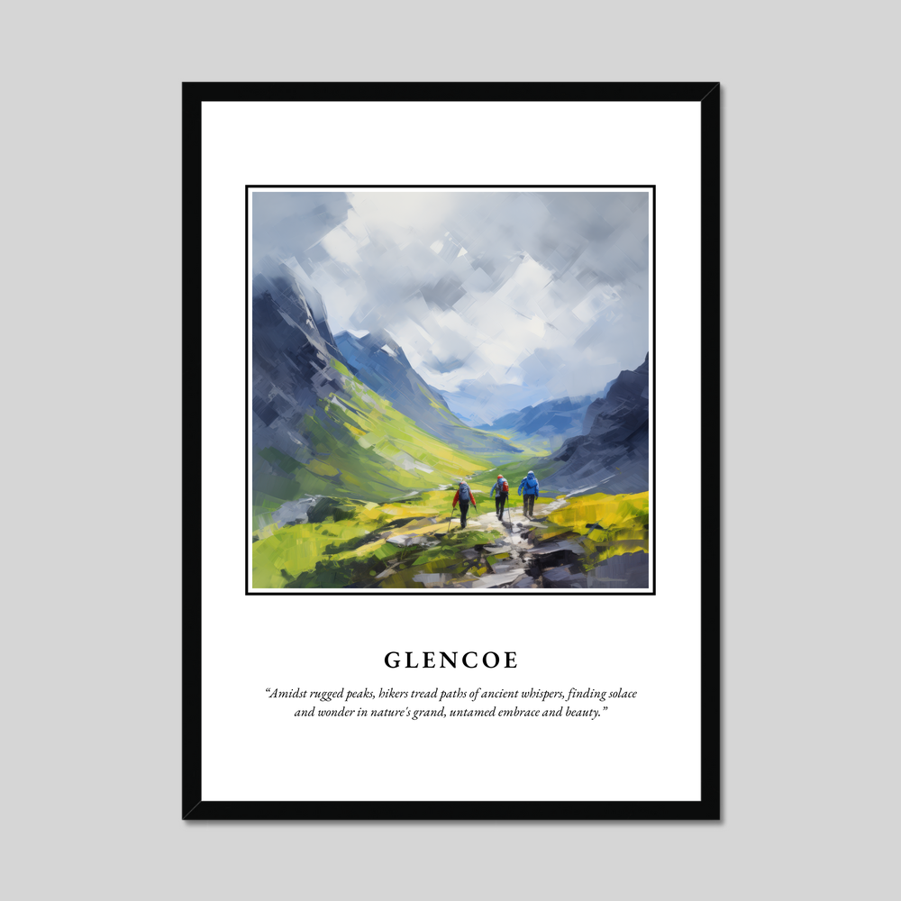 Poster in a black frame