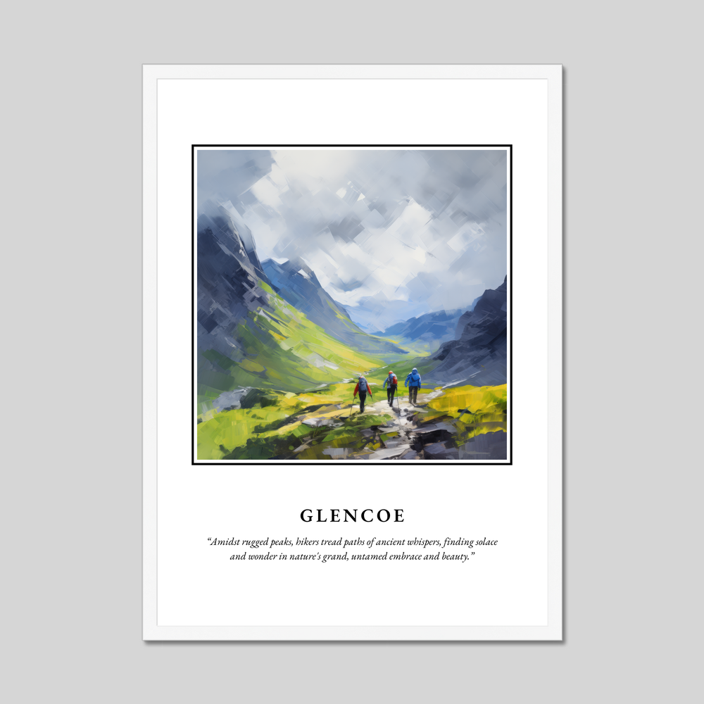 Poster in a white frame