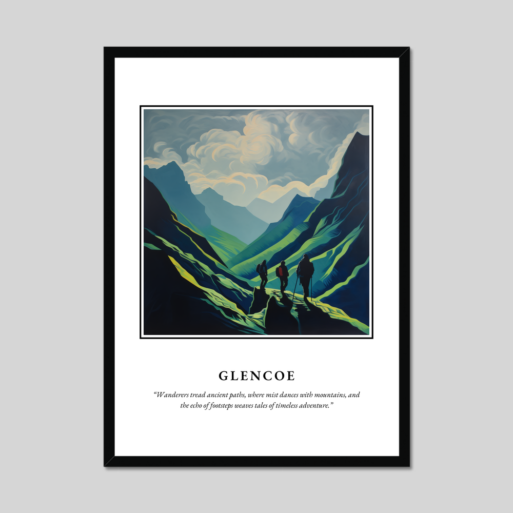 Poster in a black frame