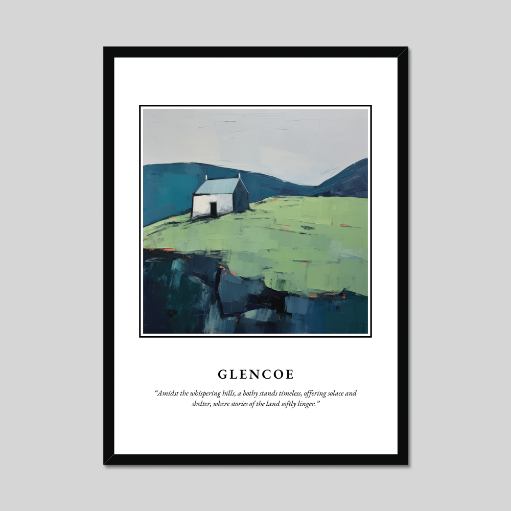 Poster in a black frame