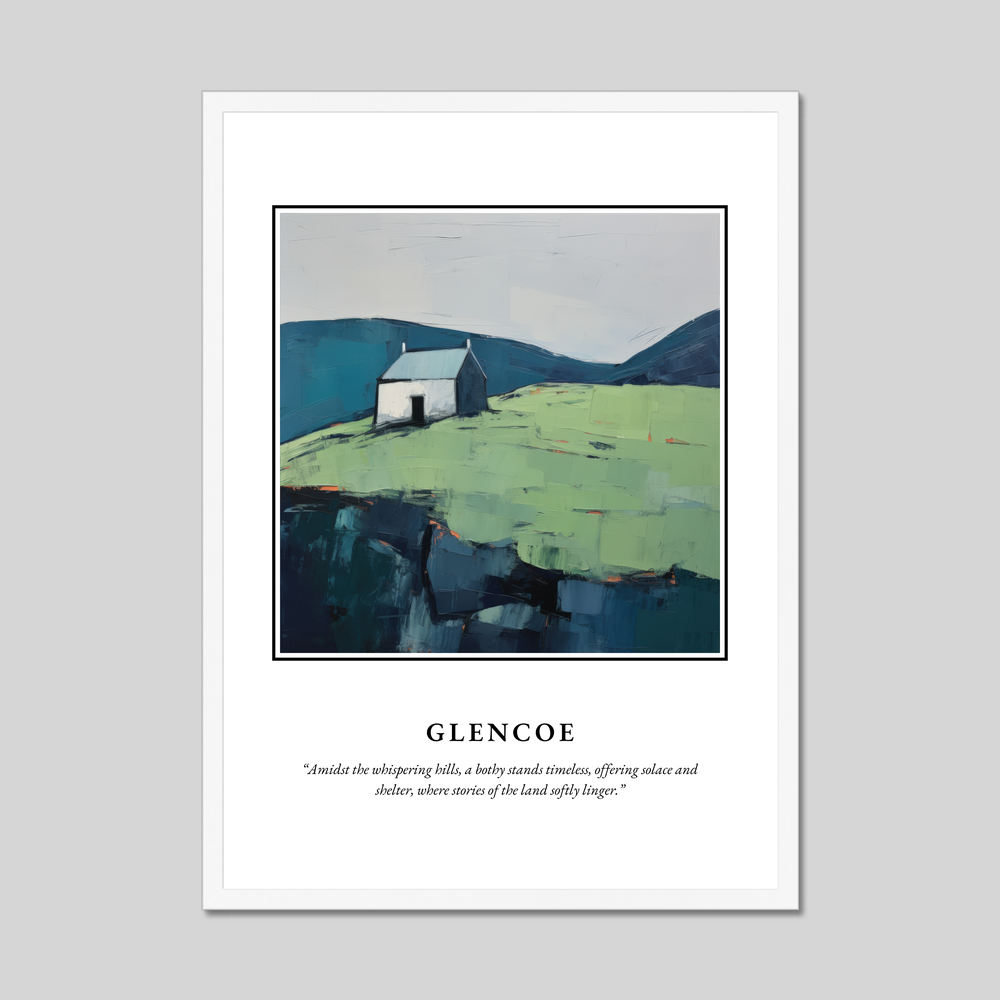 Poster in a white frame