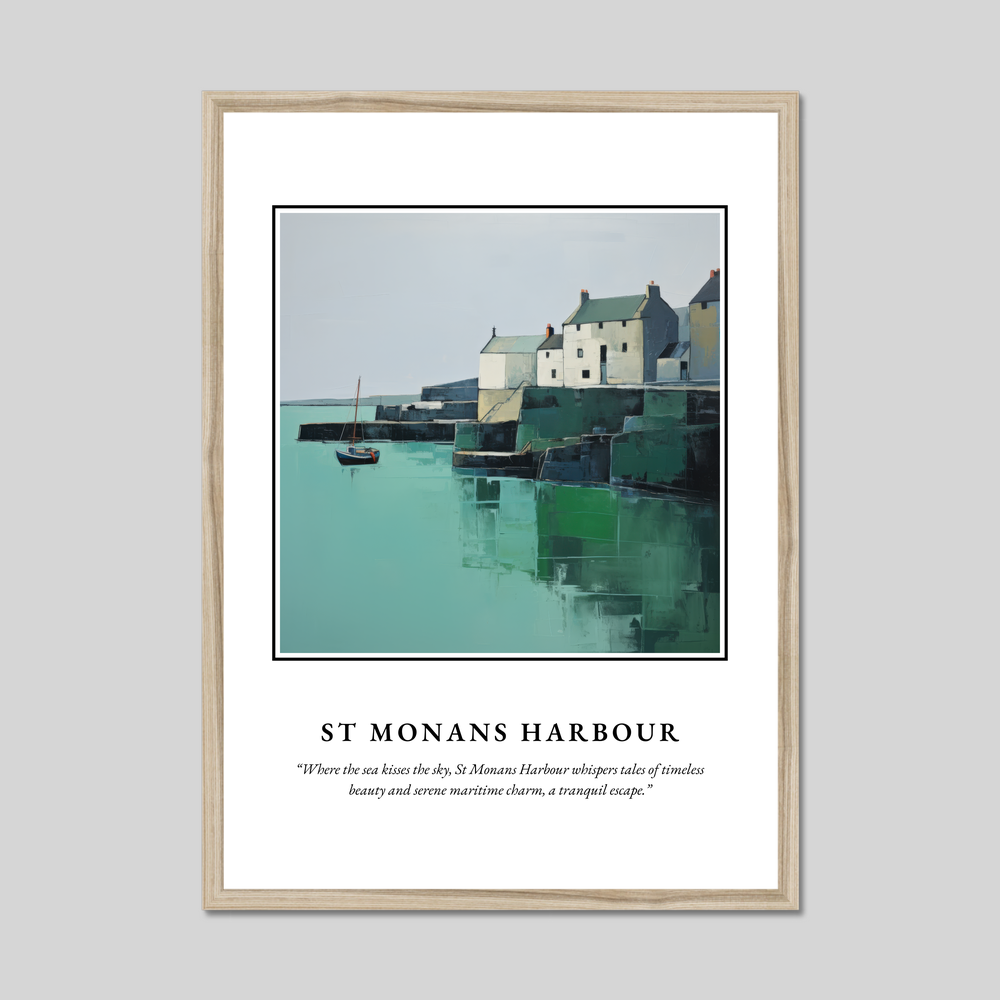 Poster in a natural frame