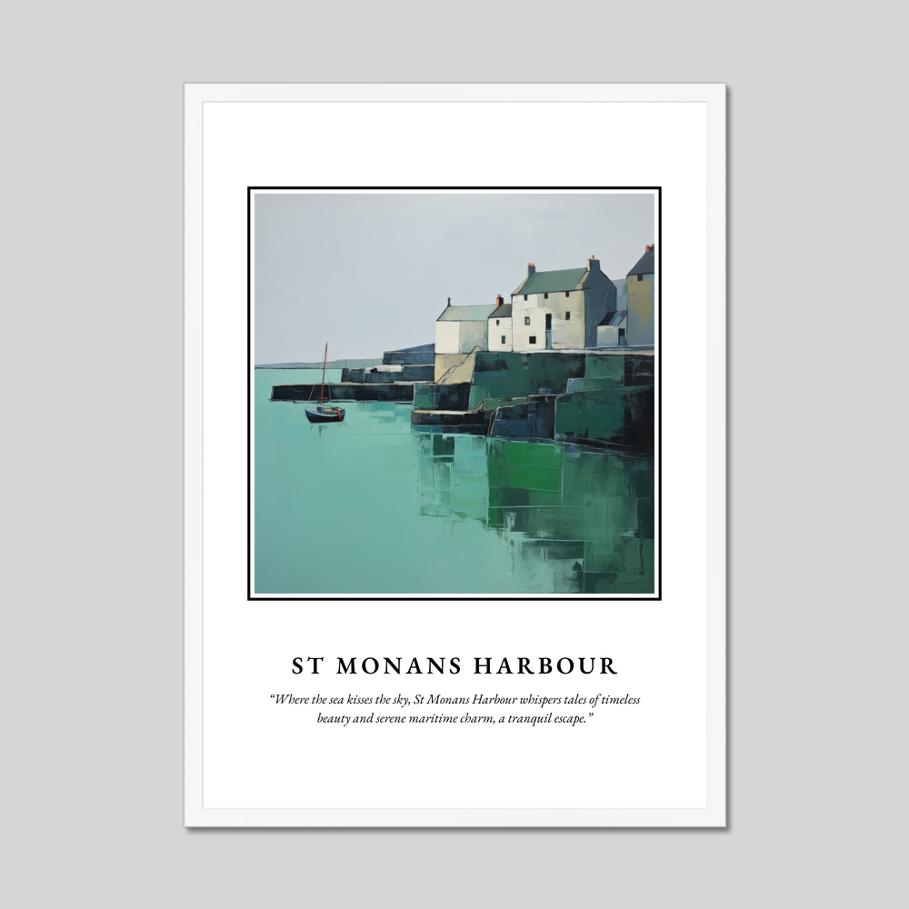 Poster in a white frame