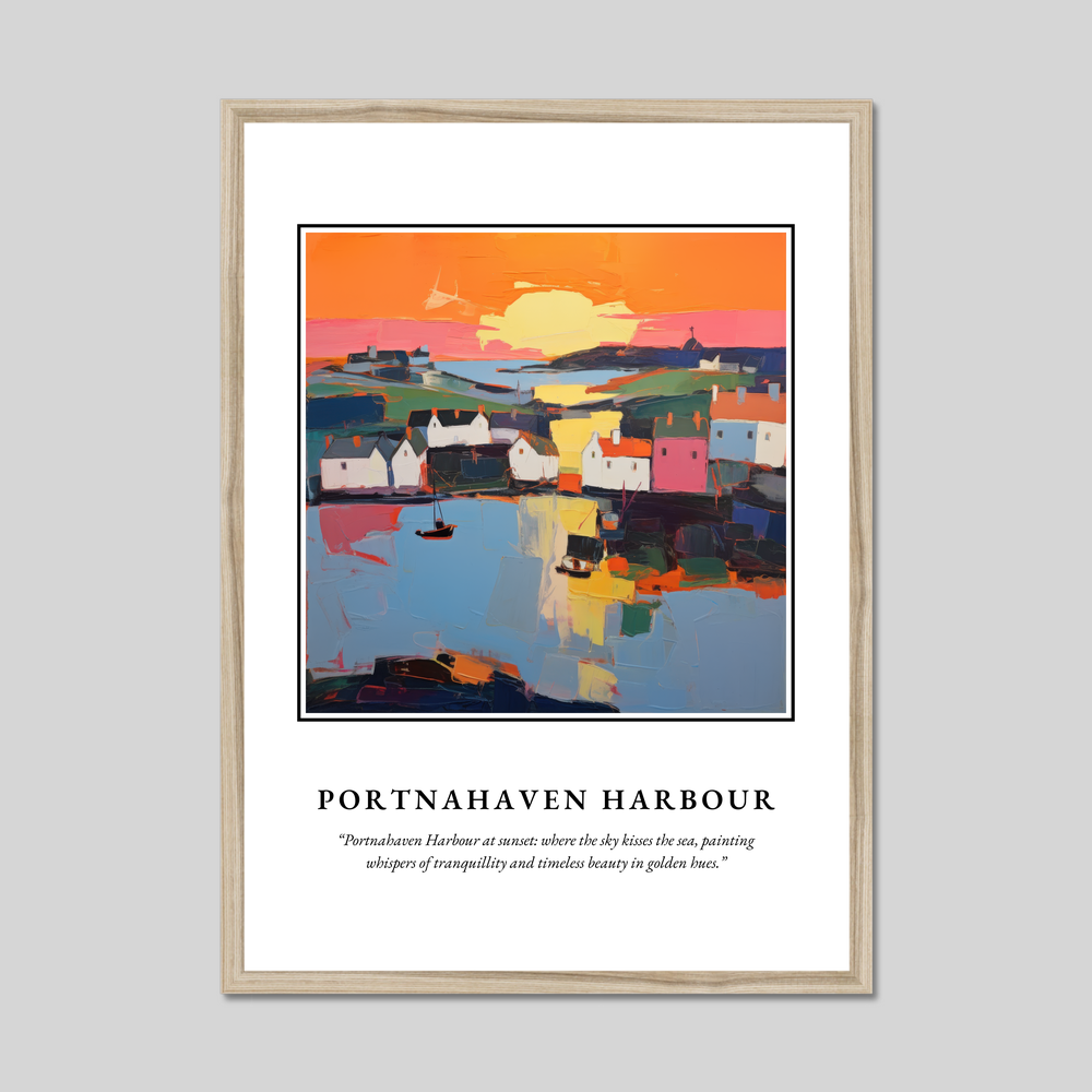 Poster in a natural frame