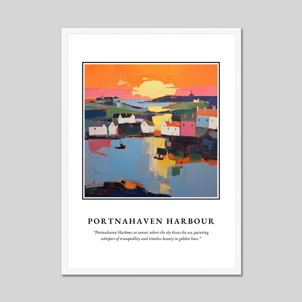 Poster in a white frame