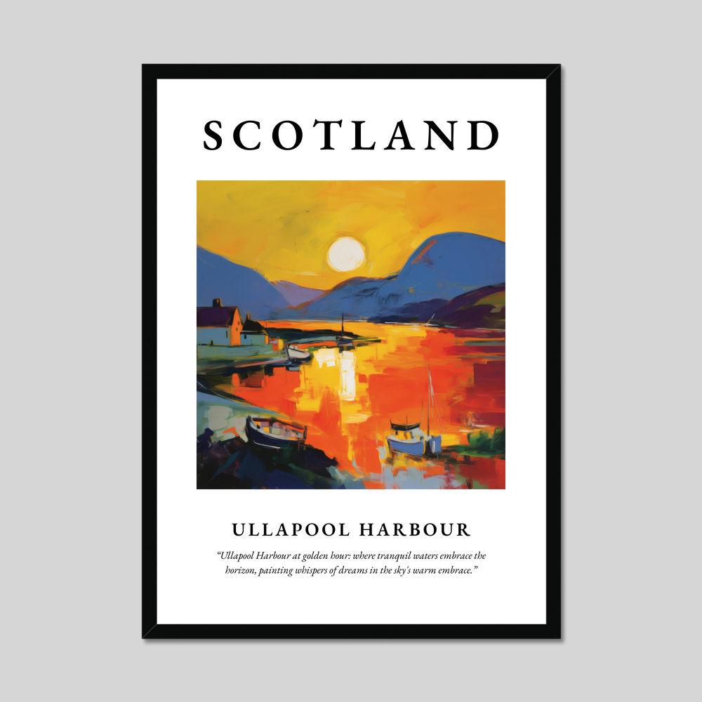 Poster of Ullapool Harbour, Scotland.