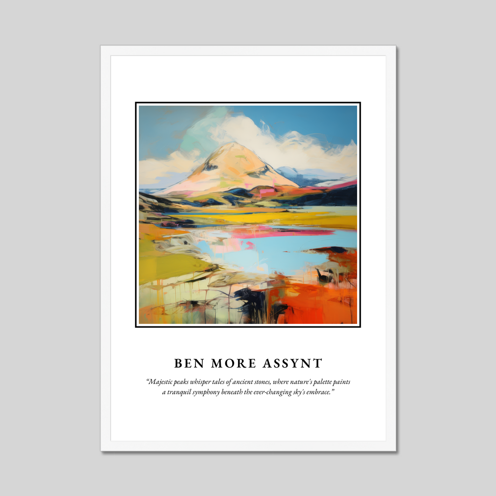 Poster in a white frame