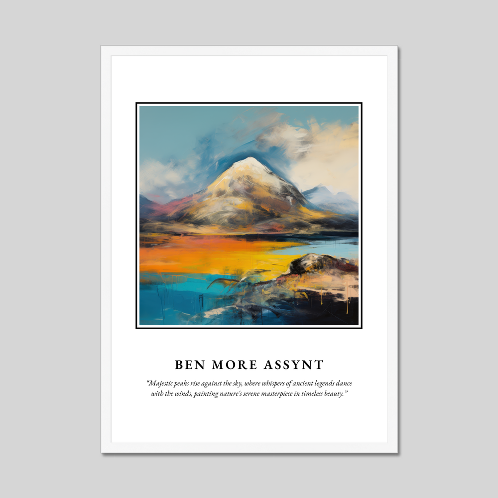 Poster in a white frame