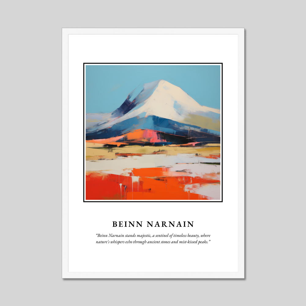 Poster in a white frame