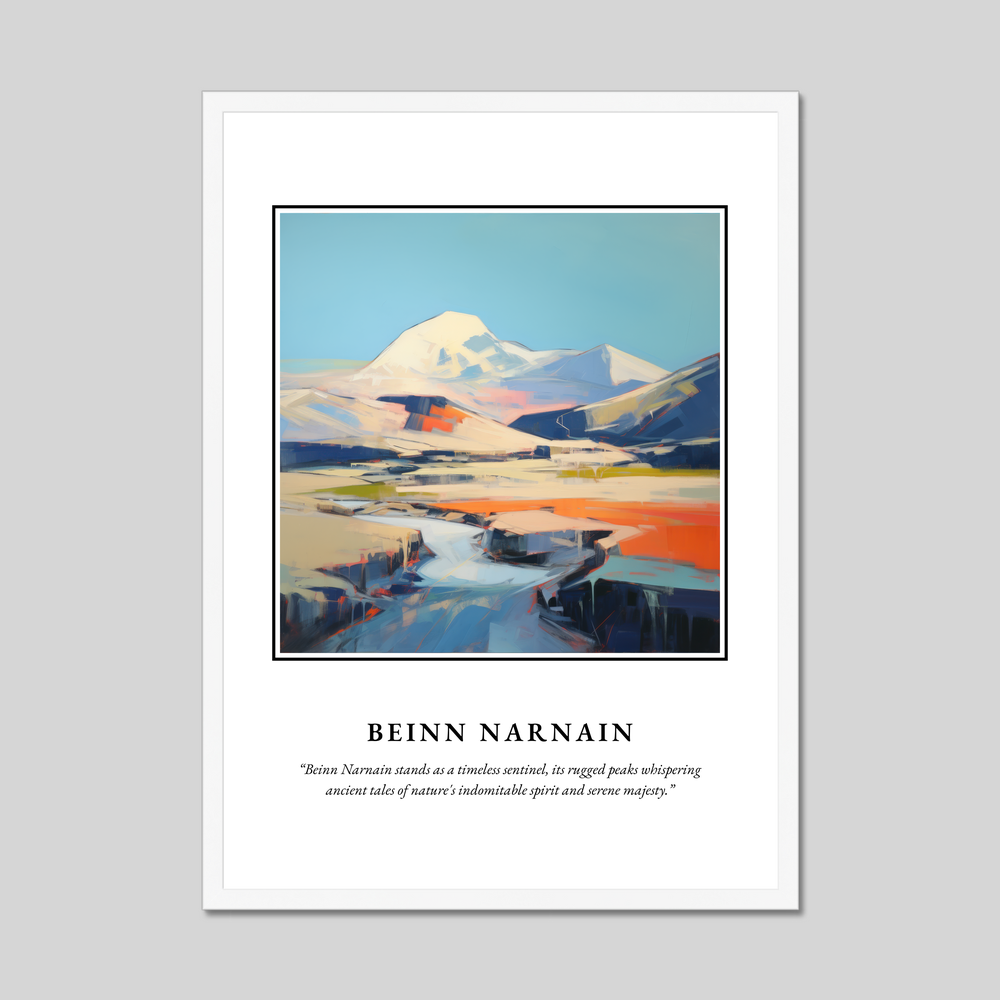 Poster in a white frame