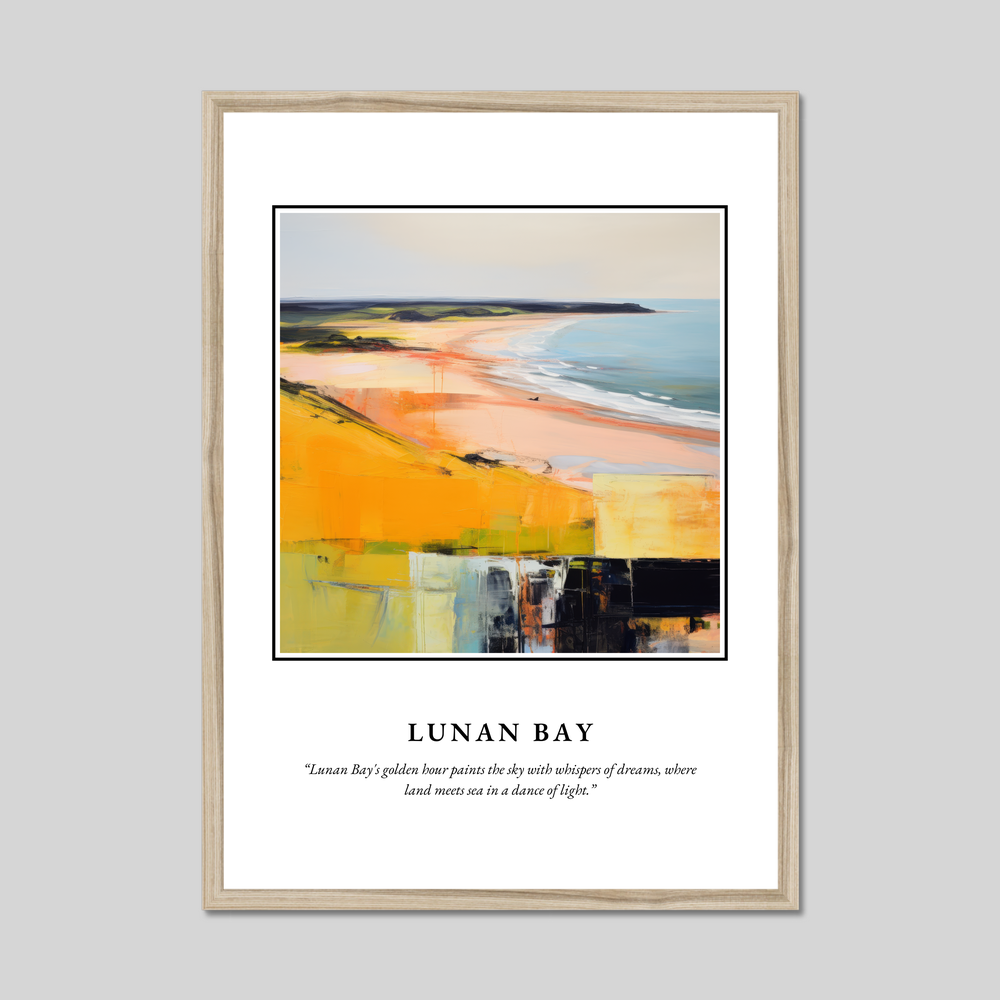 Poster in a natural frame