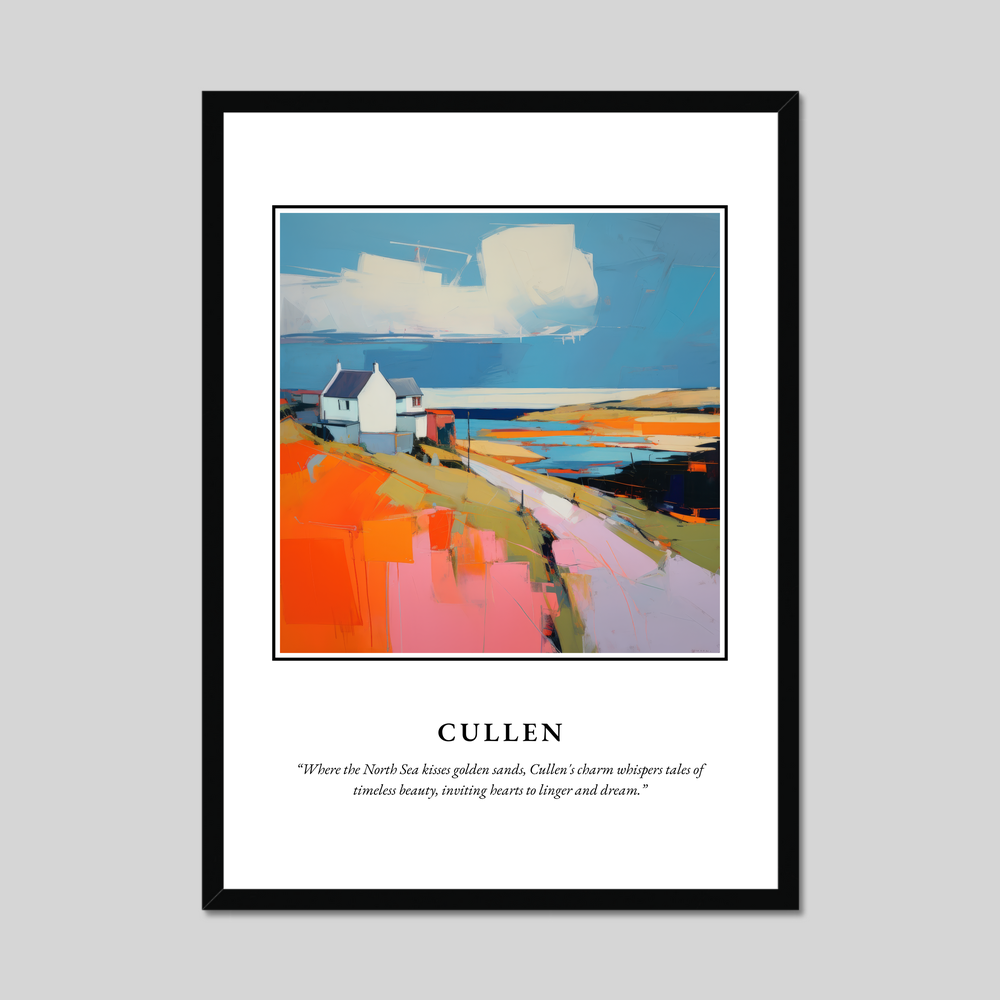 Poster in a black frame