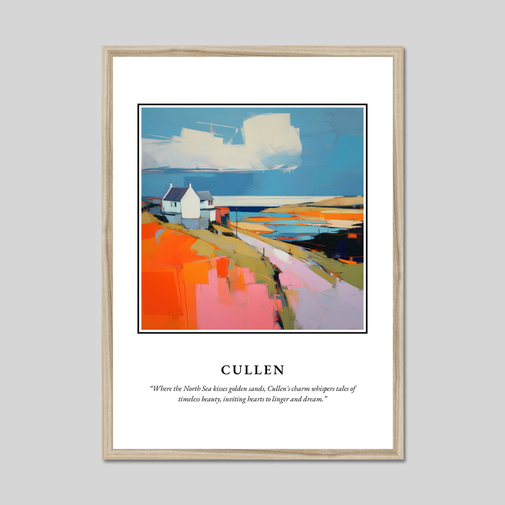 Poster in a natural frame