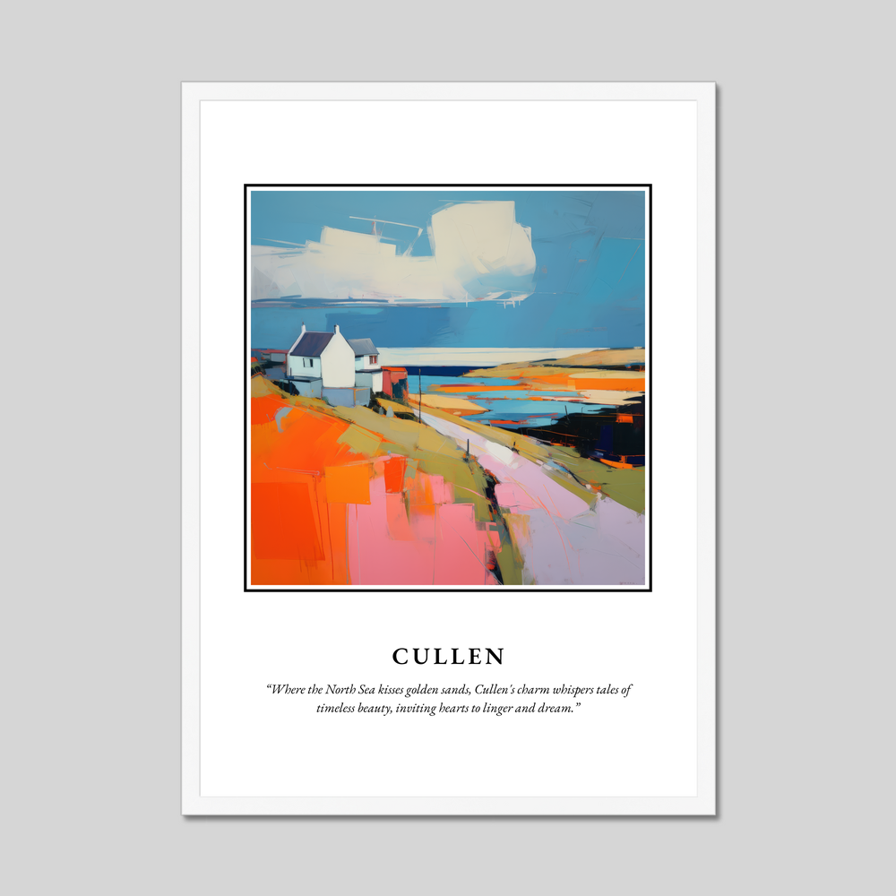 Poster in a white frame