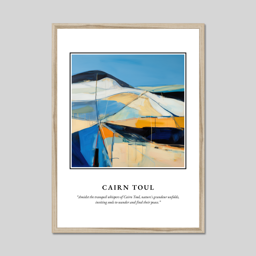 Poster in a natural frame