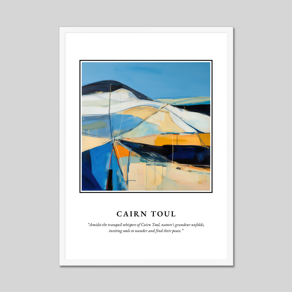 Poster in a white frame