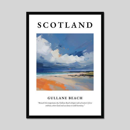 Poster of Gullane Beach, Scotland.