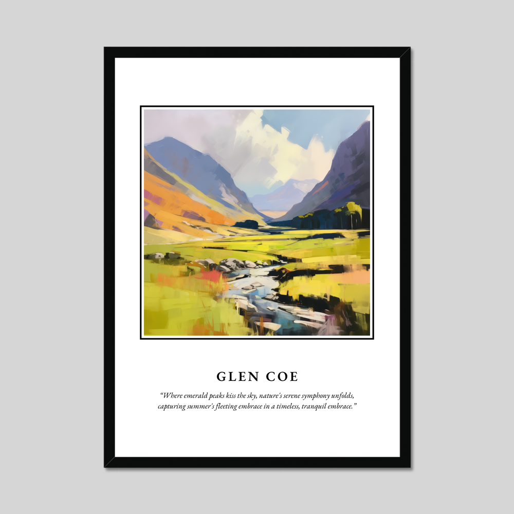 Poster in a black frame