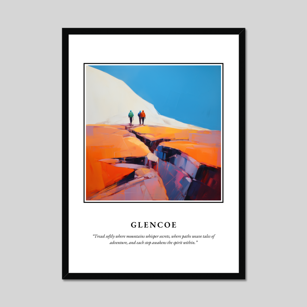 Poster in a black frame