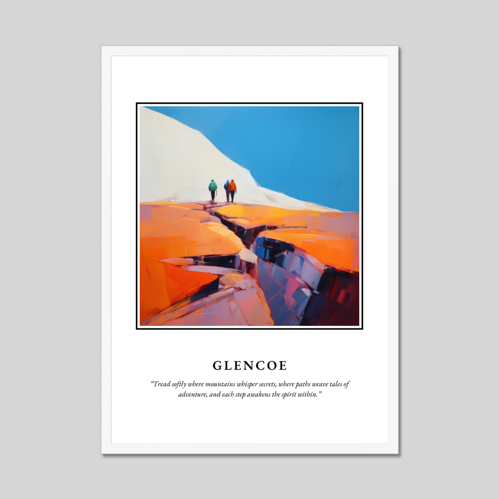 Poster in a white frame