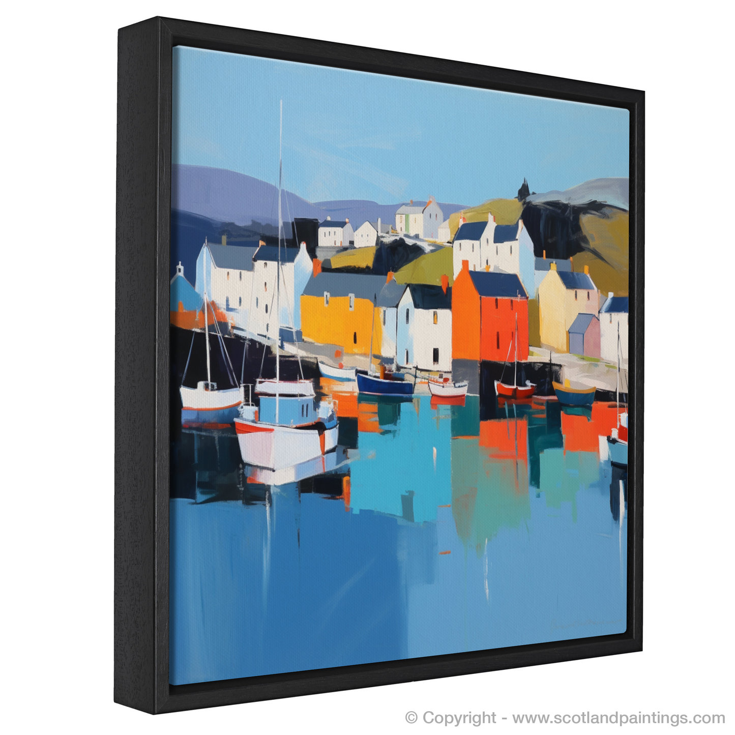 Portree Harbour Serenity: A Contemporary Ode to Scotland's Coastal Charm