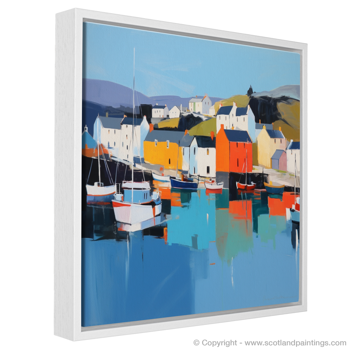Portree Harbour Serenity: A Contemporary Ode to Scotland's Coastal Charm