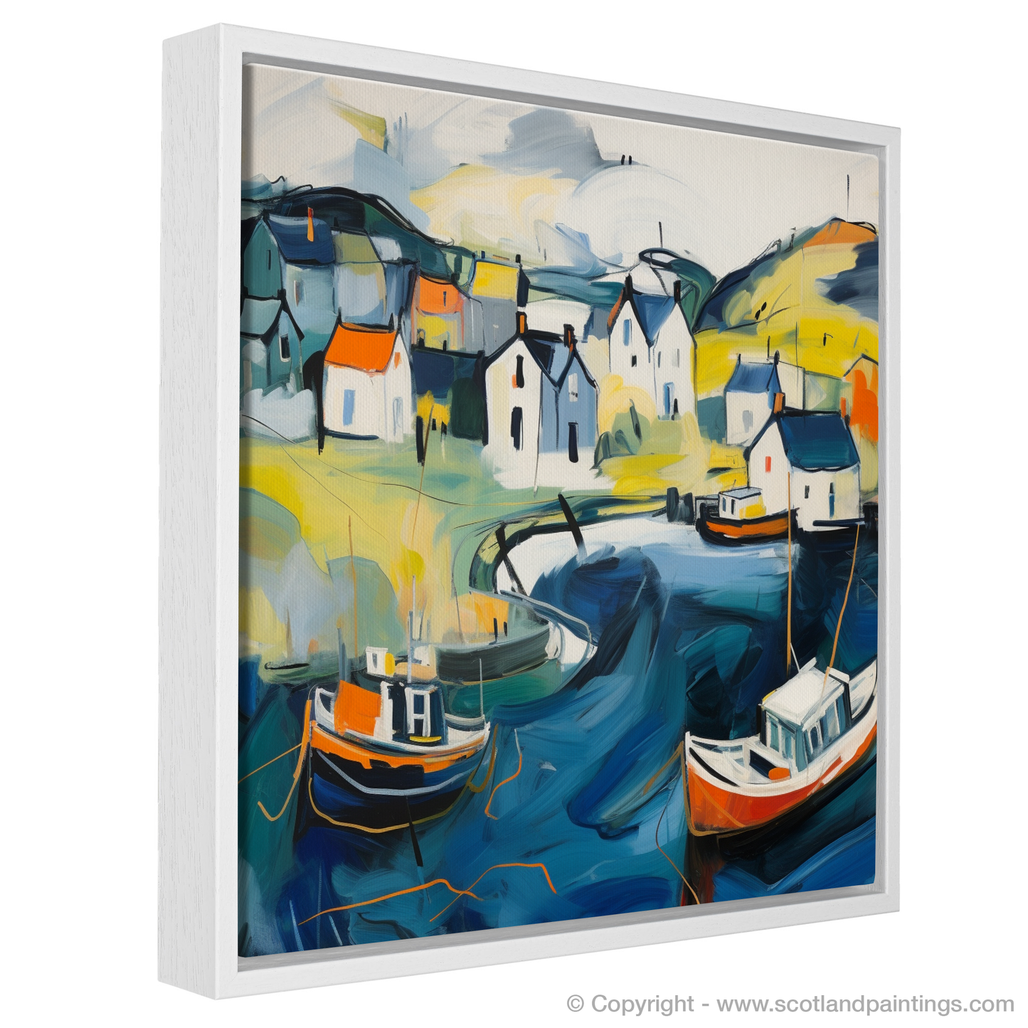 Harbour Hues: An Abstract Ode to Port Ellen