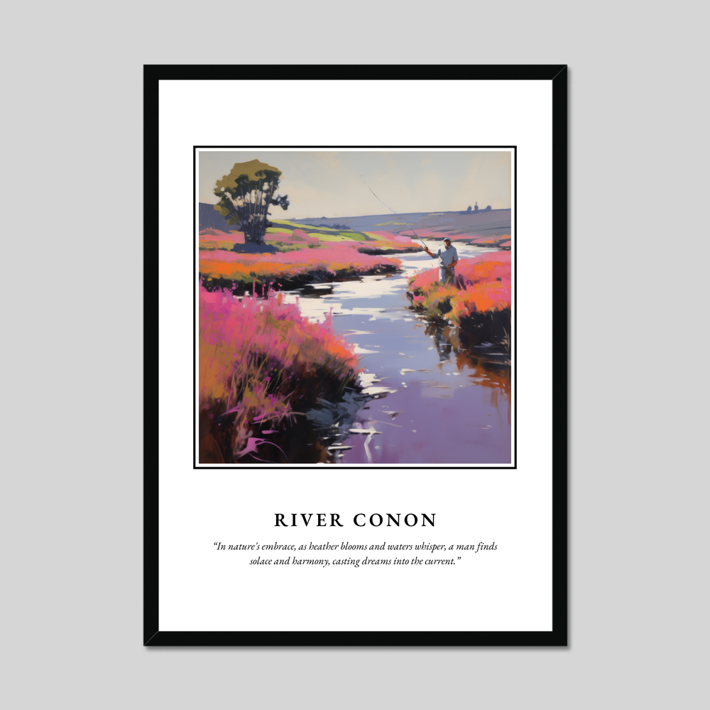 Poster in a black frame