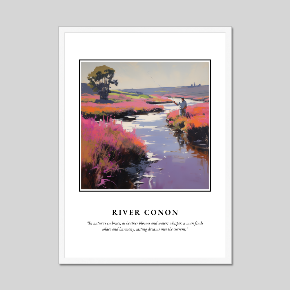 Poster in a white frame