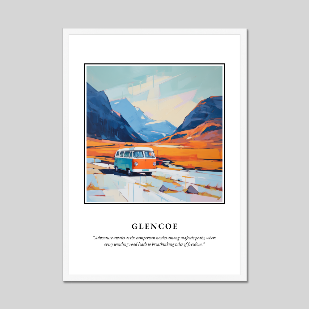 Poster in a white frame