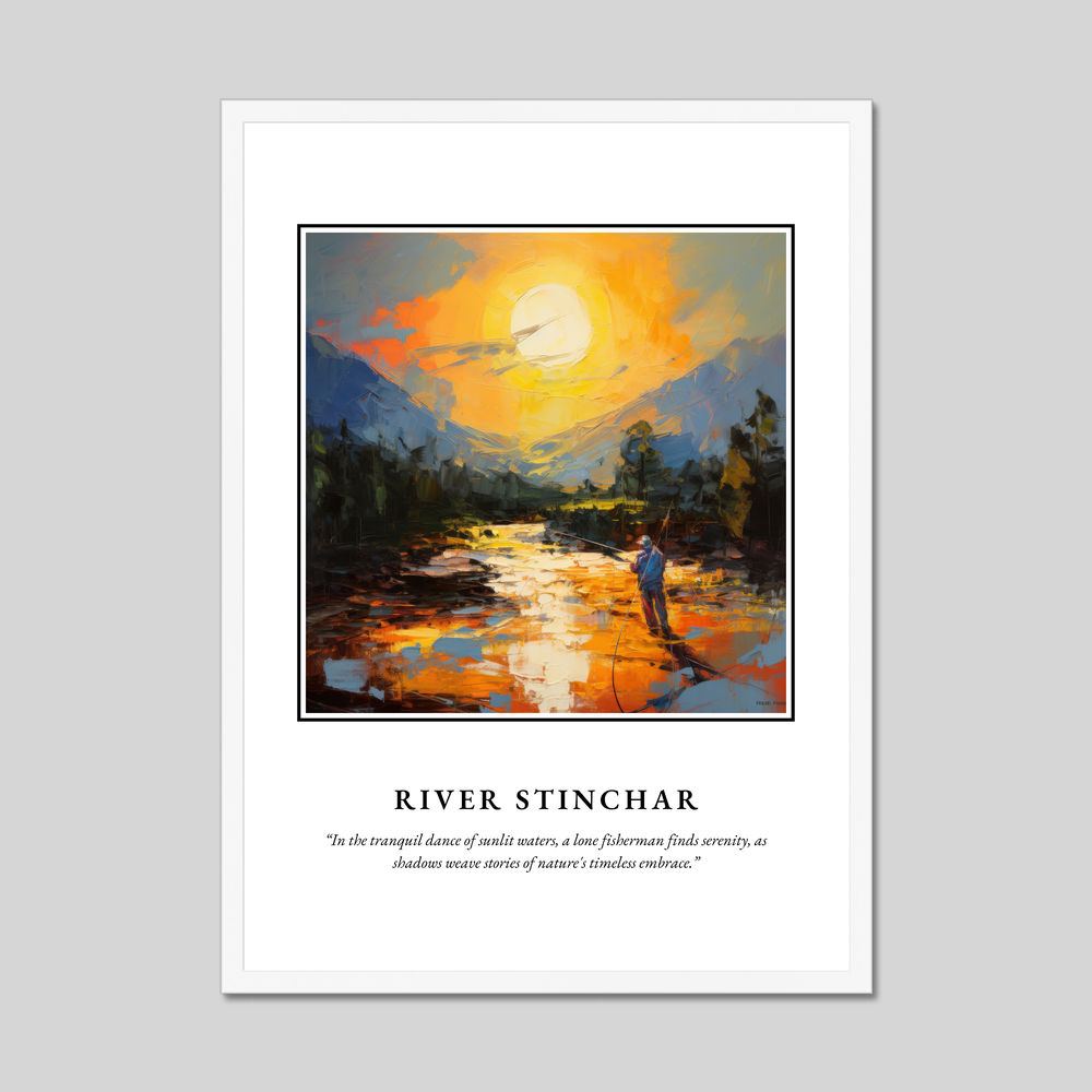 Poster in a white frame