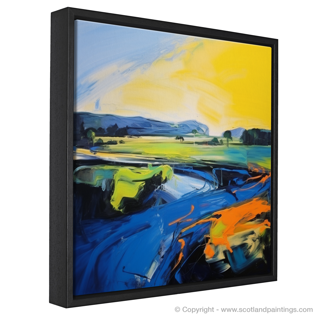 Riverside Reverie: An Abstract Ode to River Forth – Scotland Paintings ...