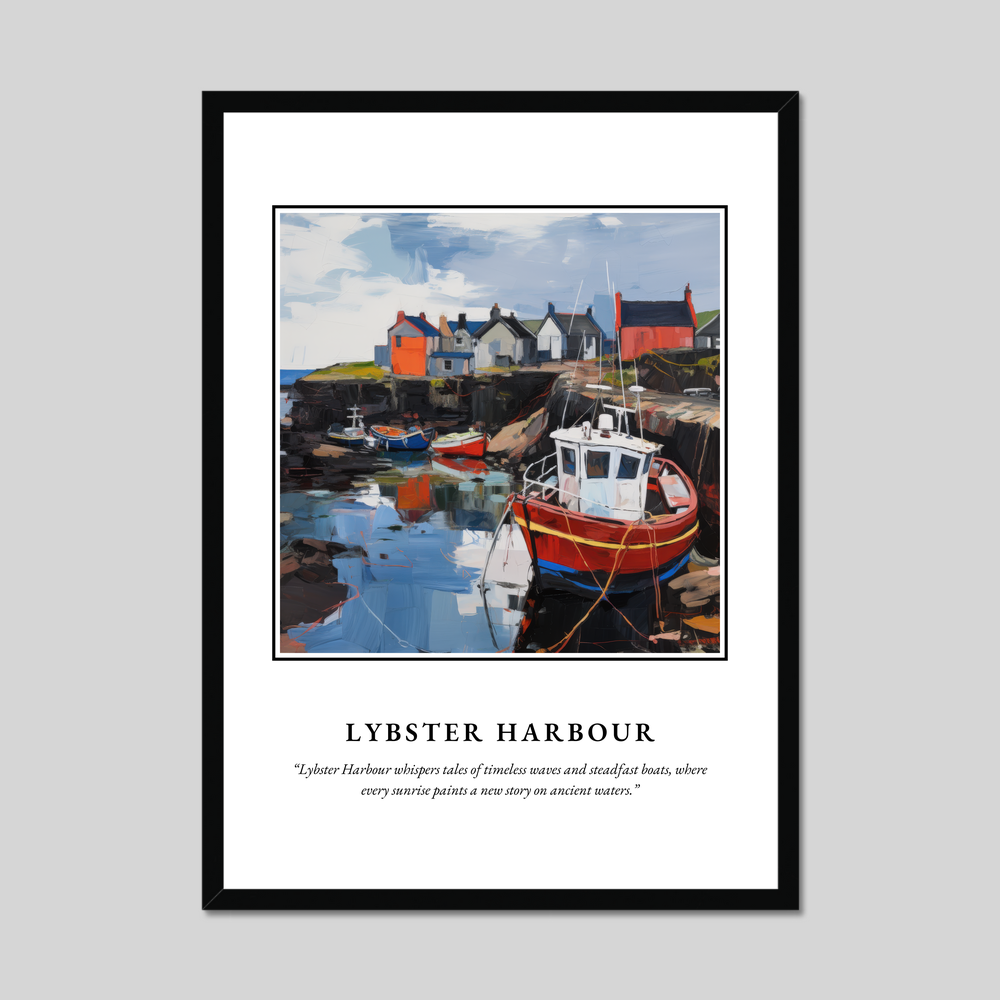 Poster in a black frame