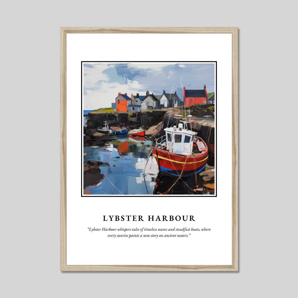 Poster in a natural frame