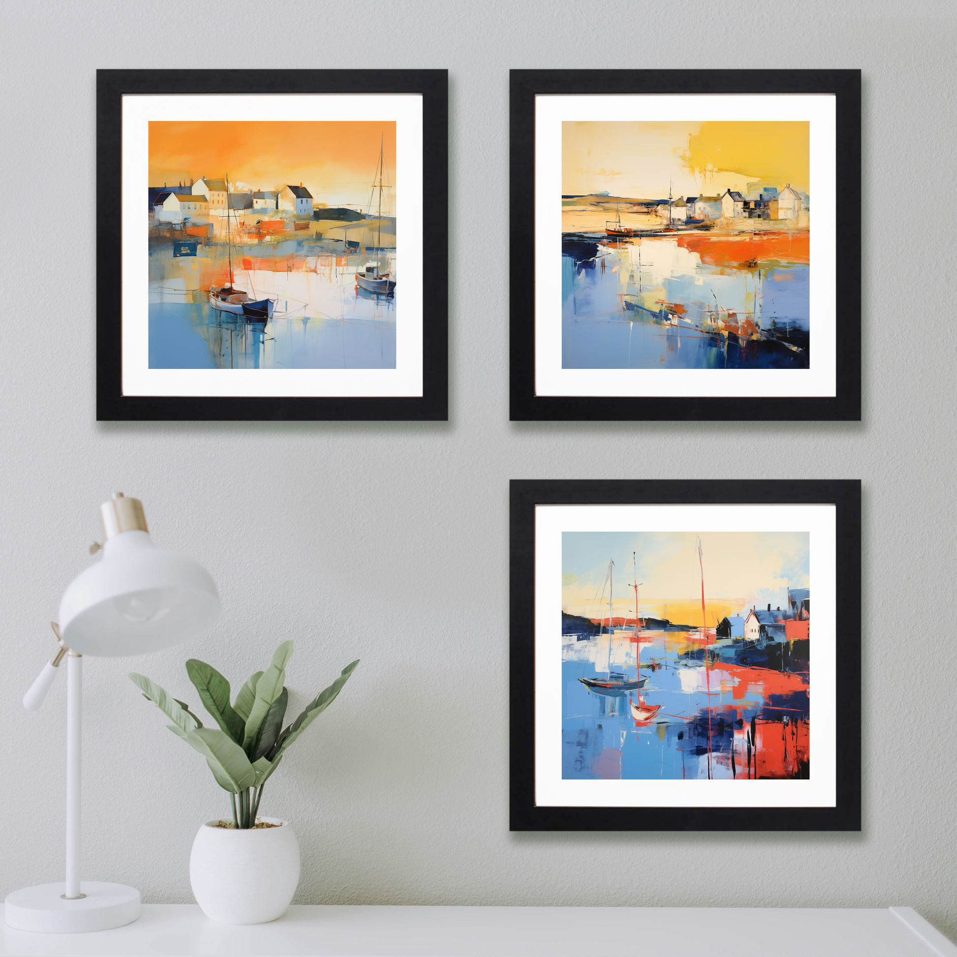 Main product image of Port Ellen Harbour at golden hour