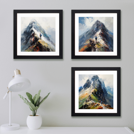 Main product image of Climber ascending misty peak in Glencoe