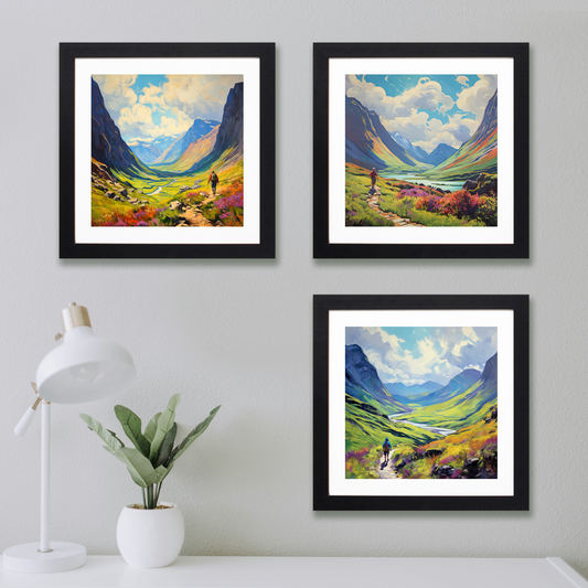 Main product image of Lone hiker in Glencoe during summer