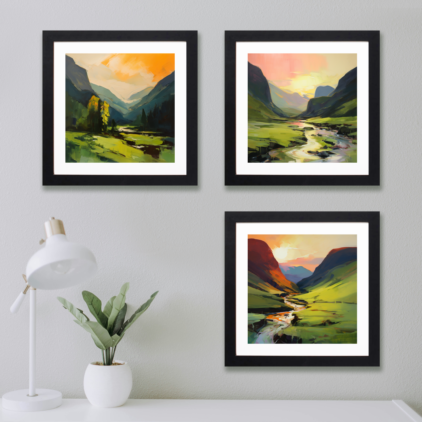 Main product image of Verdant glen at sunset in Glencoe