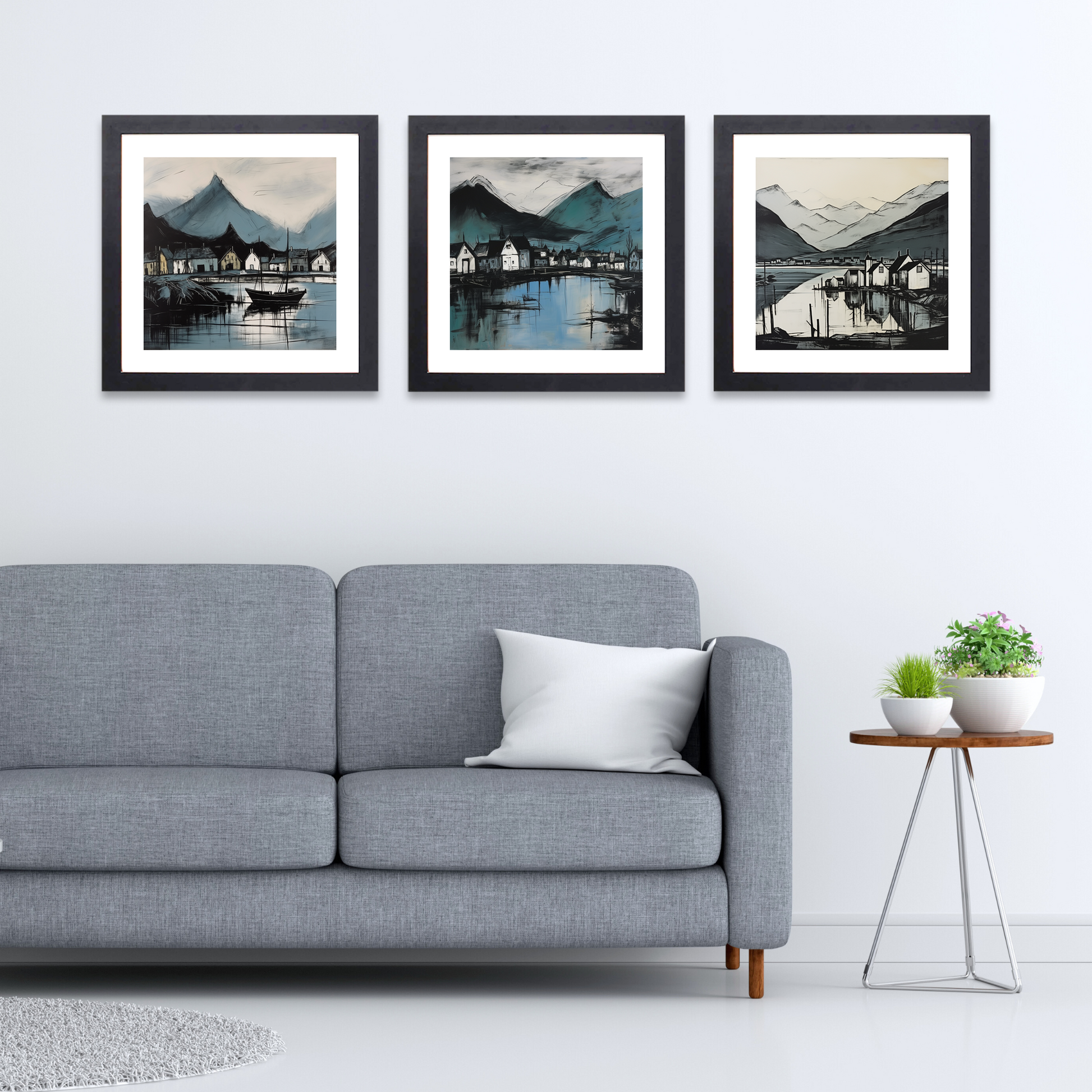 Black frame variant of Fort William, Highlands