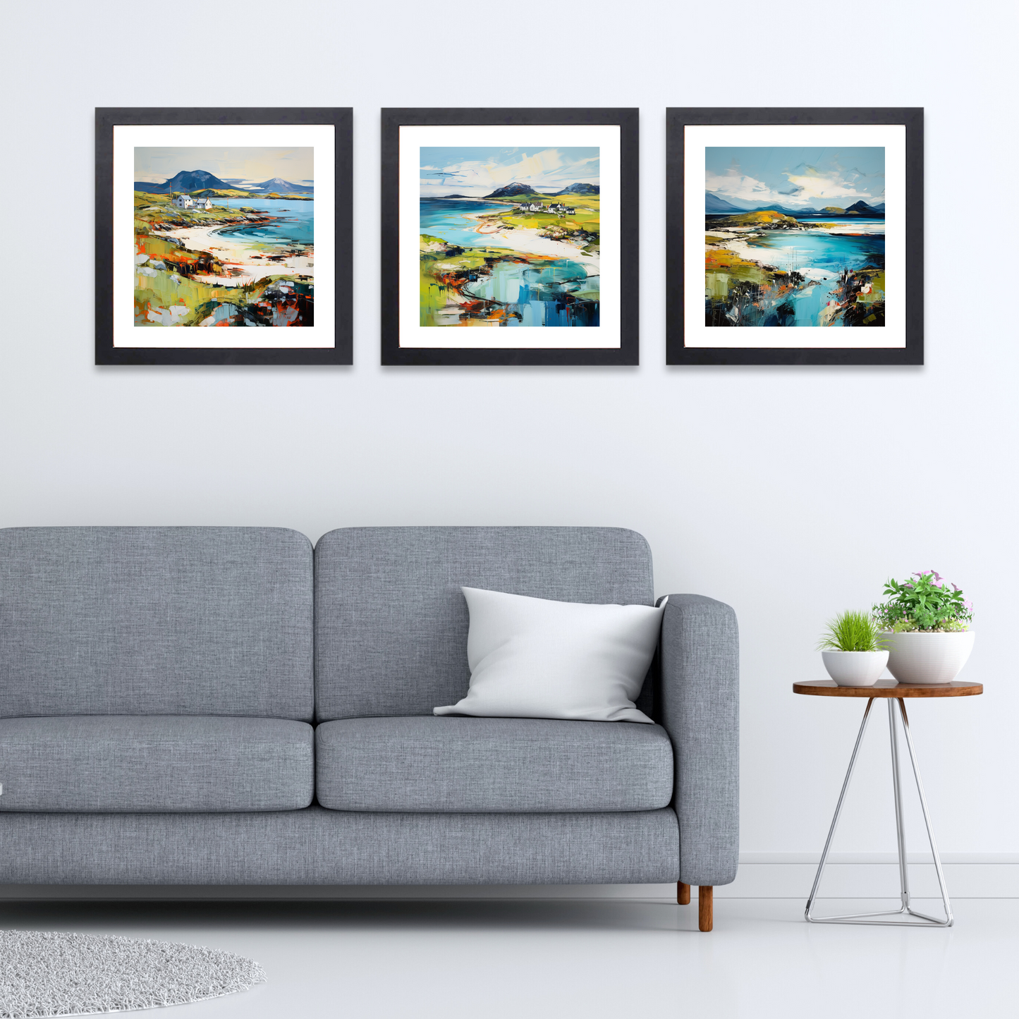 Black frame variant of Isle of Barra, Outer Hebrides